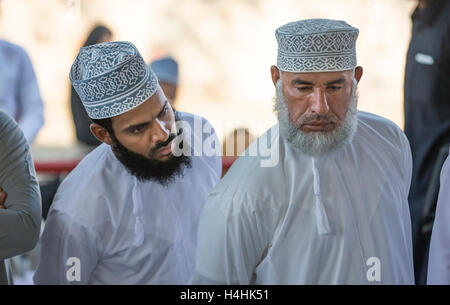 Niawa, Oman, October 13th, 2016: Omani man in Nizwa goat market Stock Photo