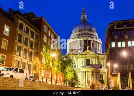 View of St Paul Cathedral in London, England Stock Photo