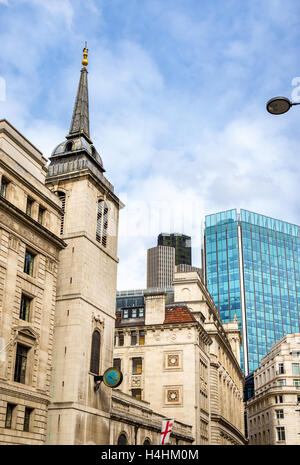 St. Margaret Lothbury church in London, England Stock Photo