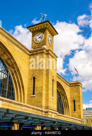 King's Cross railway station in London - England Stock Photo