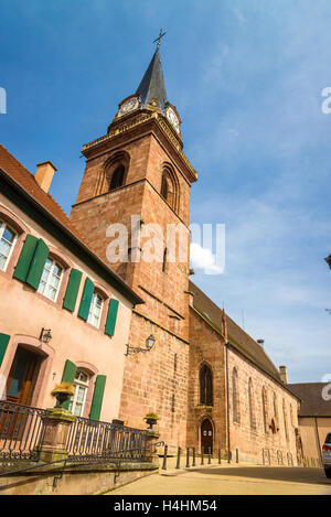 Church of Assumption of the Blessed Virgin Mary in Bergheim - Fr Stock Photo