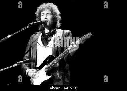 Bob Dylan in concert -  08/07/1978  -  France / Nogent-sur-Marne  -  Bob Dylan in concert at Pavillon, Baltard  -  Philippe Gras Stock Photo