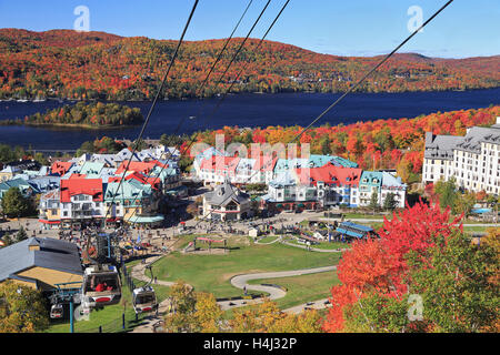 Mount Tremblant in autumn, Quebec, Canada Stock Photo