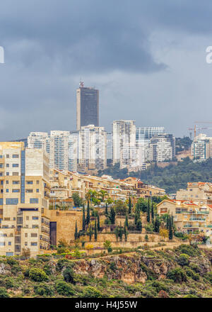 Ramot Almog - very beautiful area of the city of Haifa in Israel. Stock Photo