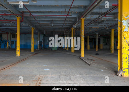 Empty factory floor Stock Photo