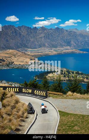 Skyline Luge, Lake Wakatipu and The Remarkables, Queenstown, South Island, New Zealand