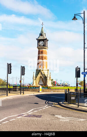 Skegness clock tower, clock tower, road, skegness, Lincolnshire, UK ...