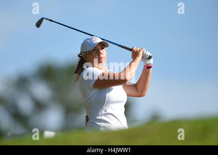 Longwood, Florida, USA. 16th Oct, 2016. Shannon Fish during the final round of the Symetra Tour Championship at Alaqua Country Club in Longwood, Florida on Oct. 15, 2016.ZUMA PRESS/Scott A. Miller Credit:  Scott Miller/ZUMA Wire/Alamy Live News Stock Photo