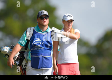 Longwood, Florida, USA. 16th Oct, 2016. Stephanie Meadow during the final round of the Symetra Tour Championship at Alaqua Country Club in Longwood, Florida on Oct. 15, 2016.ZUMA PRESS/Scott A. Miller Credit:  Scott Miller/ZUMA Wire/Alamy Live News Stock Photo