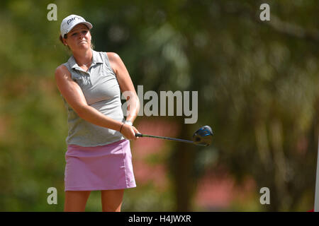 Longwood, Florida, USA. 16th Oct, 2016. Ally McDonald during the final round of the Symetra Tour Championship at Alaqua Country Club in Longwood, Florida on Oct. 15, 2016. ZUMA PRESS/Scott A. Miller Credit:  Scott Miller/ZUMA Wire/Alamy Live News Stock Photo