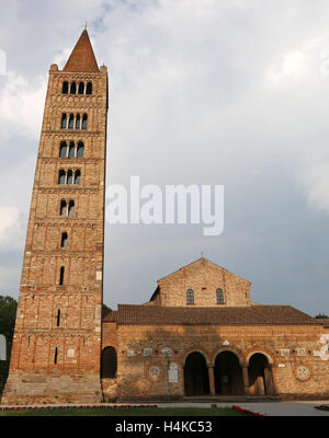 Benedictine abbey of the Pomposa in the Emilia Romagna in Italy Stock Photo