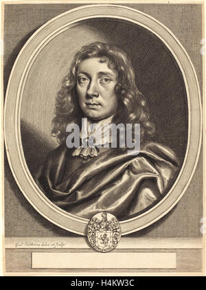 William Faithorne after Robert Walker,English, (1616-1691), Sir Robert Henley, Bart., engraving Stock Photo