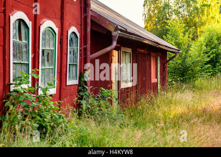 Image of an old abandoned farm in the countryside. Stock Photo