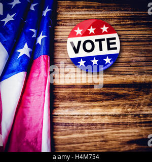 Composite image of political button Stock Photo