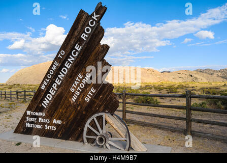 Independence Rock State Historic Site Stock Photo