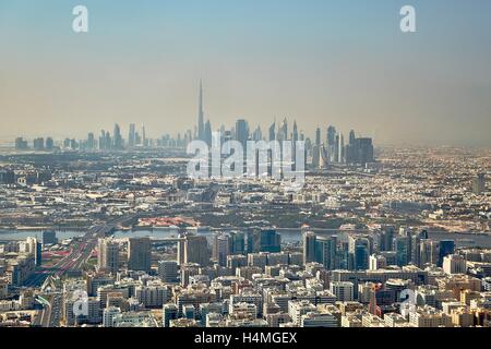 Dubai View from Air Stock Photo