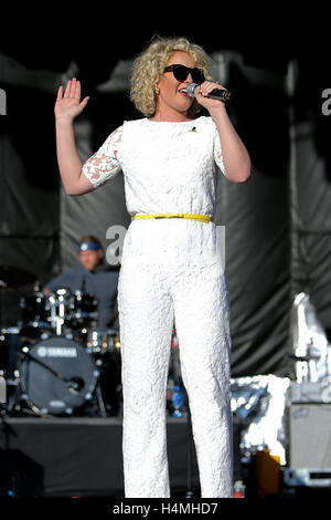 Singer Cam performs during the 4th ACM Party For A Cause Festival at the MGM Festival Grounds on April 1, 2016 in Las Vegas, Nevada. Stock Photo