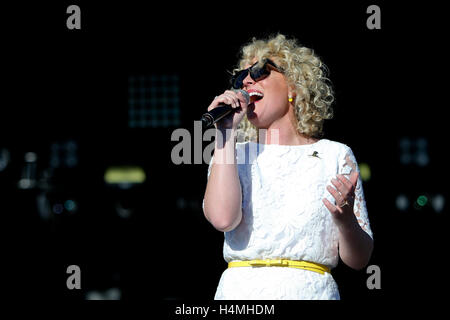 Singer Cam performs during the 4th ACM Party For A Cause Festival at the MGM Festival Grounds on April 1, 2016 in Las Vegas, Nevada. Stock Photo