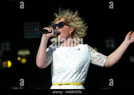 Singer Cam performs during the 4th ACM Party For A Cause Festival at the MGM Festival Grounds on April 1, 2016 in Las Vegas, Nevada. Stock Photo