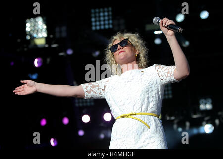 Singer Cam performs during the 4th ACM Party For A Cause Festival at the MGM Festival Grounds on April 1, 2016 in Las Vegas, Nevada. Stock Photo