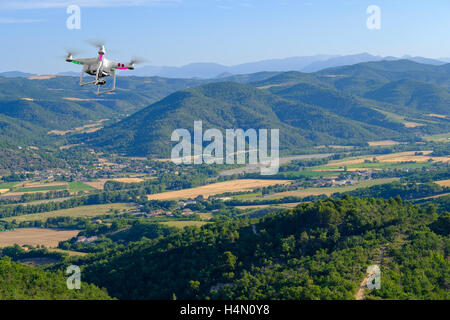 Aerial landscape of countryside at Provence Stock Photo