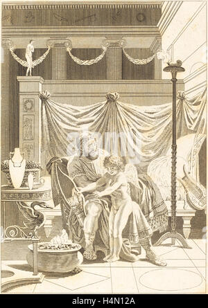 French 18th Century, Autre imitation: L'amour mouille, etching Stock Photo