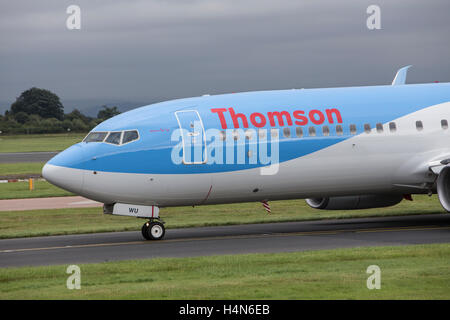 Thomson Airways Boeing 737- 800 at Manchester Ringways Airport Stock Photo