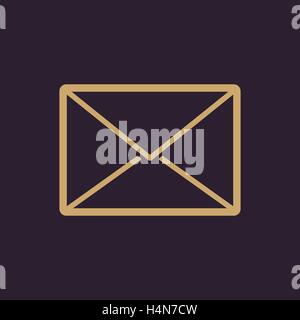 Send web icon isolated on white background. Message symbol for website ...