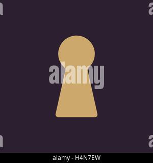 The keyhole icon. Lock symbol. Flat Stock Vector