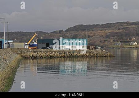 Ocean Farm premises in Killybegs, County Donegal, Ireland. Stock Photo