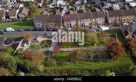 The memorial garden to the victims of the Aberfan disaster that was built on the site of Pantglass Junior School, as the 50th anniversary of the tragedy approaches. Stock Photo