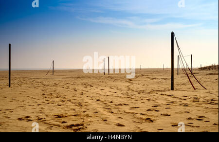 Winter beach on Adriatic sea. Emilia-Romagna, Italy. Stock Photo