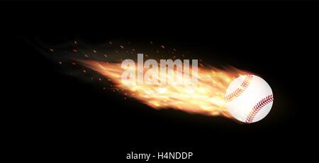 Baseball ball fire hi-res stock photography and images - Alamy