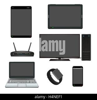 Smart device set Stock Vector Image & Art - Alamy