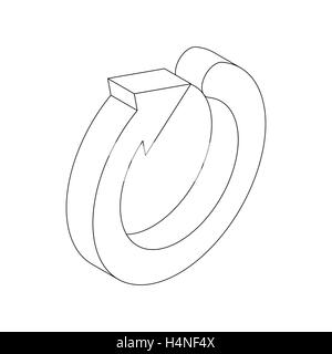 Curve TV icon, isometric 3d style Stock Vector Image & Art - Alamy
