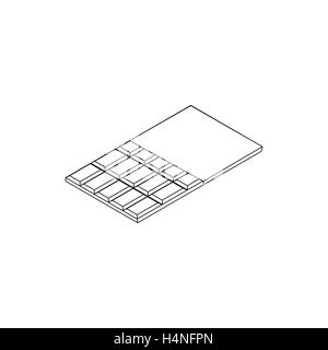 Chocolate icon, isometric 3d style Stock Vector