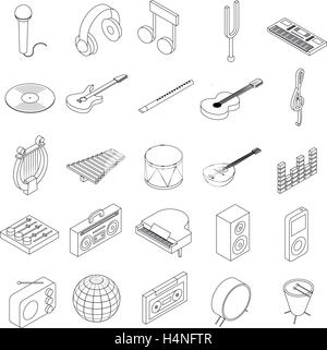 Music Icons set Stock Vector
