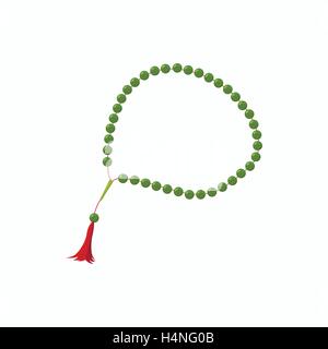 Muslim prayer beads icon, cartoon style Stock Vector