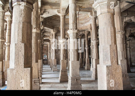 Jumma,Juma Masjid mosque,biggest and ancient building in Ahmedabad city,Gujurat,India,Asia. Stock Photo