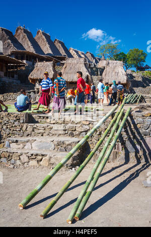 Bena village. Flores island.  Indonesia, Asia. Stock Photo