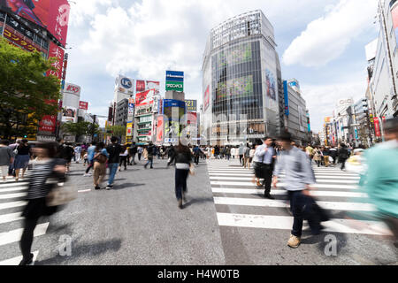 Shibuya crossing,Shibuya,Tokyo,Japan Stock Photo