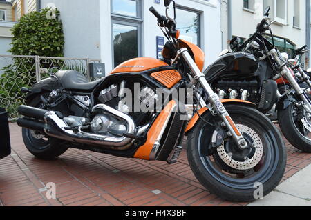 Motorbike, bike, Le Touquet, France Stock Photo