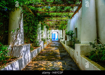 Italy Sicily Aeolian Islands Panarea Local architecture Stock Photo