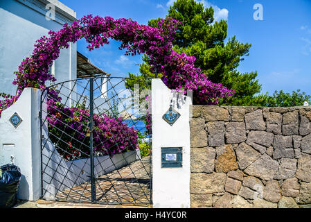 Italy Sicily Aeolian Islands Panarea Local architecture Stock Photo