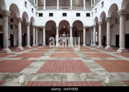 Palazzo Ducale, the Doge's Palace, courtyard, old town, Genoa, Riviera, Liguria, Italy, Europe Stock Photo
