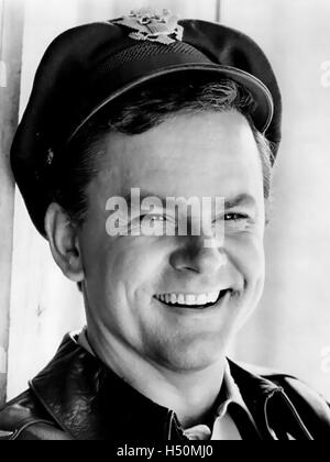 HOGAN'S HEROES CBS TV series 1965-1971 with Bob Crane as Colonel Robert Hogan in 1969 Stock Photo