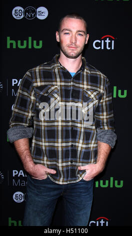 NEW YORK, NY - OCTOBER 17: Jake McLaughlin at PaleyFest New York presents Quantico at the Paley Center for Media in New York.October 17, 2016. Credit:RW/MediaPunch © MediaPunch Inc/Alamy Live News Stock Photo