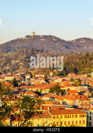 View of Turin in the evening - Italy Stock Photo