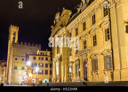 San Firenze Complex at night - Italy Stock Photo