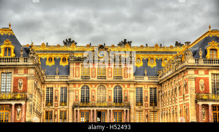 Facade of the Palace of Versailles - France Stock Photo